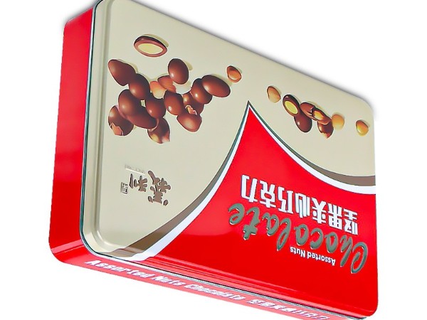 232*152*40德芙心形巧克力铁盒,坚果夹心巧克力铁盒