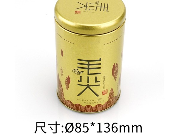 马口铁罐伴手礼圆形方形密封咖啡豆坚果茶叶包装铁罐