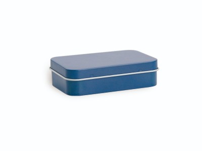 99x63x27蓝色小铁盒长方形定制加工