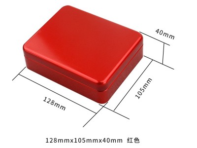 128×105×40mm长方形马口铁盒 喜糖饼干礼品盒包装收纳空铁罐