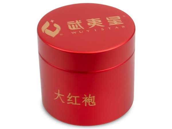 D50*46mm普洱红茶大红袍包装小茶叶罐铁罐圆形马口铁罐茶叶