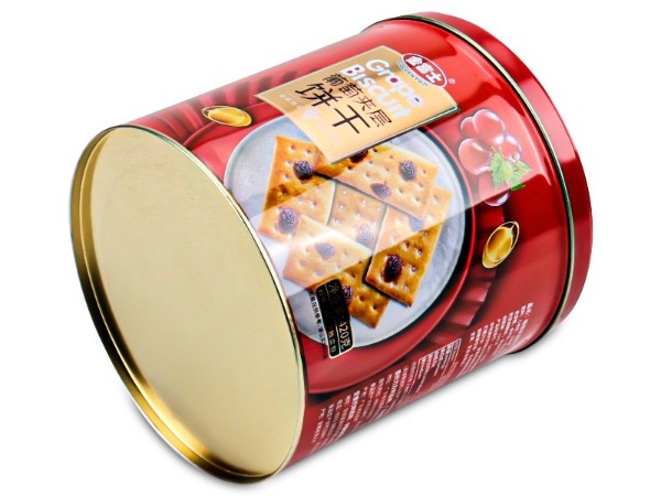 D148*161圆形饼干铁罐,葡萄夹层饼干铁盒