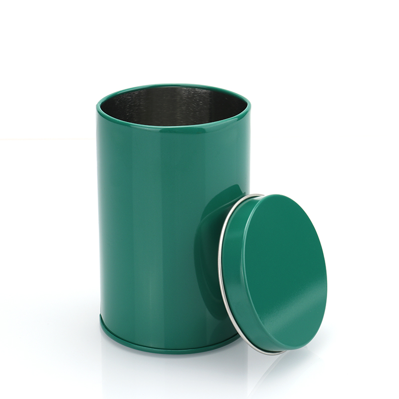 绿色小圆罐,绿色礼品圆罐定制