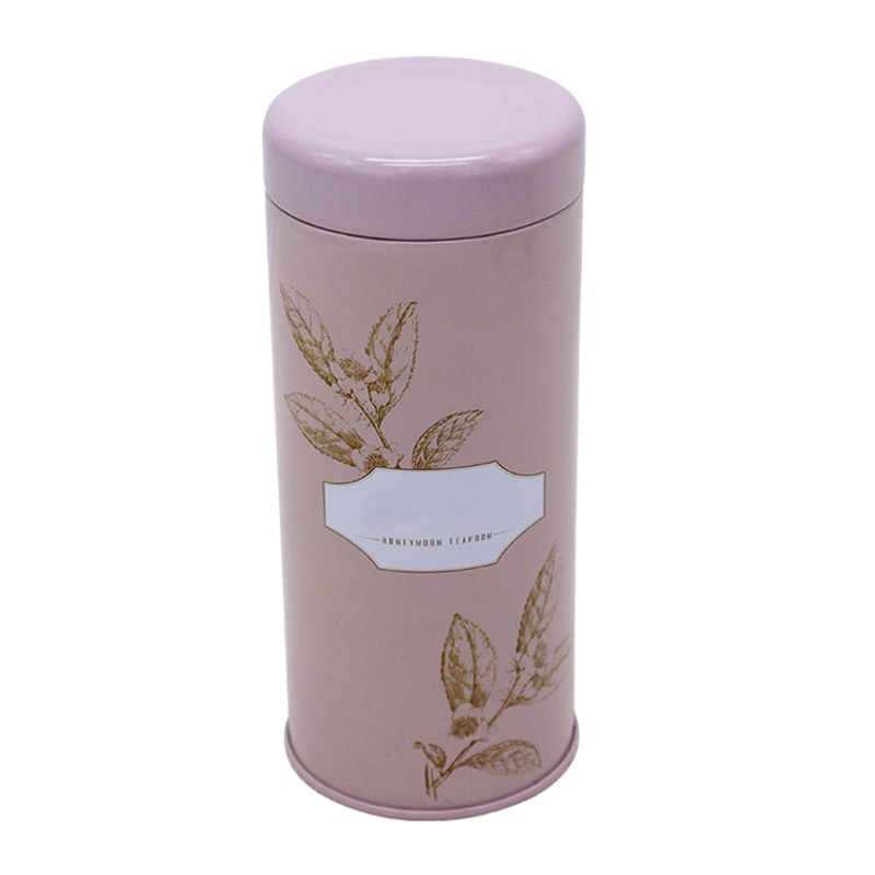 D65X150紫杉茶叶圆形铁罐