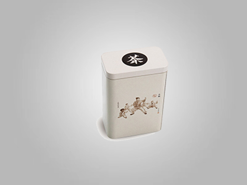 87x51x140长方形茶叶铁盒,茶叶铁罐包装定制_业士铁盒制罐定制厂家