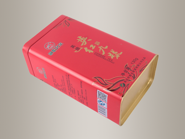 敬怡茗茶铁盒,茶叶包装盒140*70*160mm